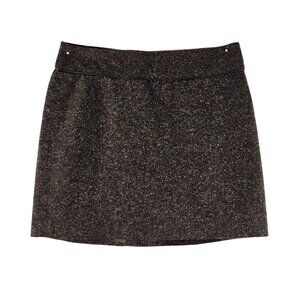 Y2K Tweed Mini Skirt Gray Black Old Navy sz 1 US 12 Lined Preppy  Career Wear